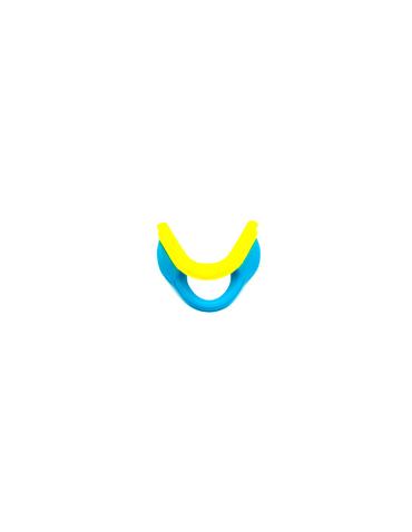 Носоупори ONRIDE Velcor жовтий/блакитний
